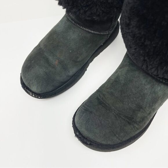 UGG Ugg Australia Classic Suede Black Tall Winter Boot Boots Women’s Size 6 - Picture 6 of 12